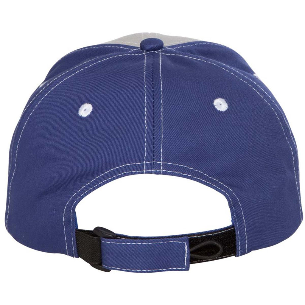 Sportsman Grey/Royal Tri-Color Cap