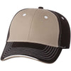 Sportsman Khaki/Black Tri-Color Cap