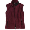 Charles River Men's Maroon Ridgeline Fleece Vest