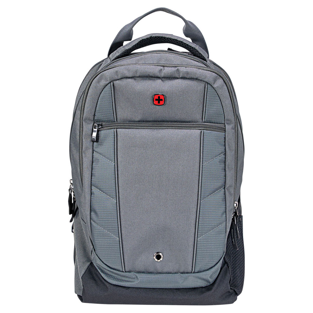 Wenger Grey Pro Check 17" Computer Backpack