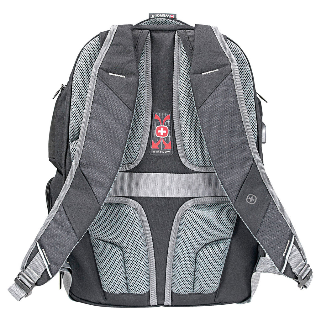 Wenger Black Odyssey Pro-Check 17" Computer Backpack