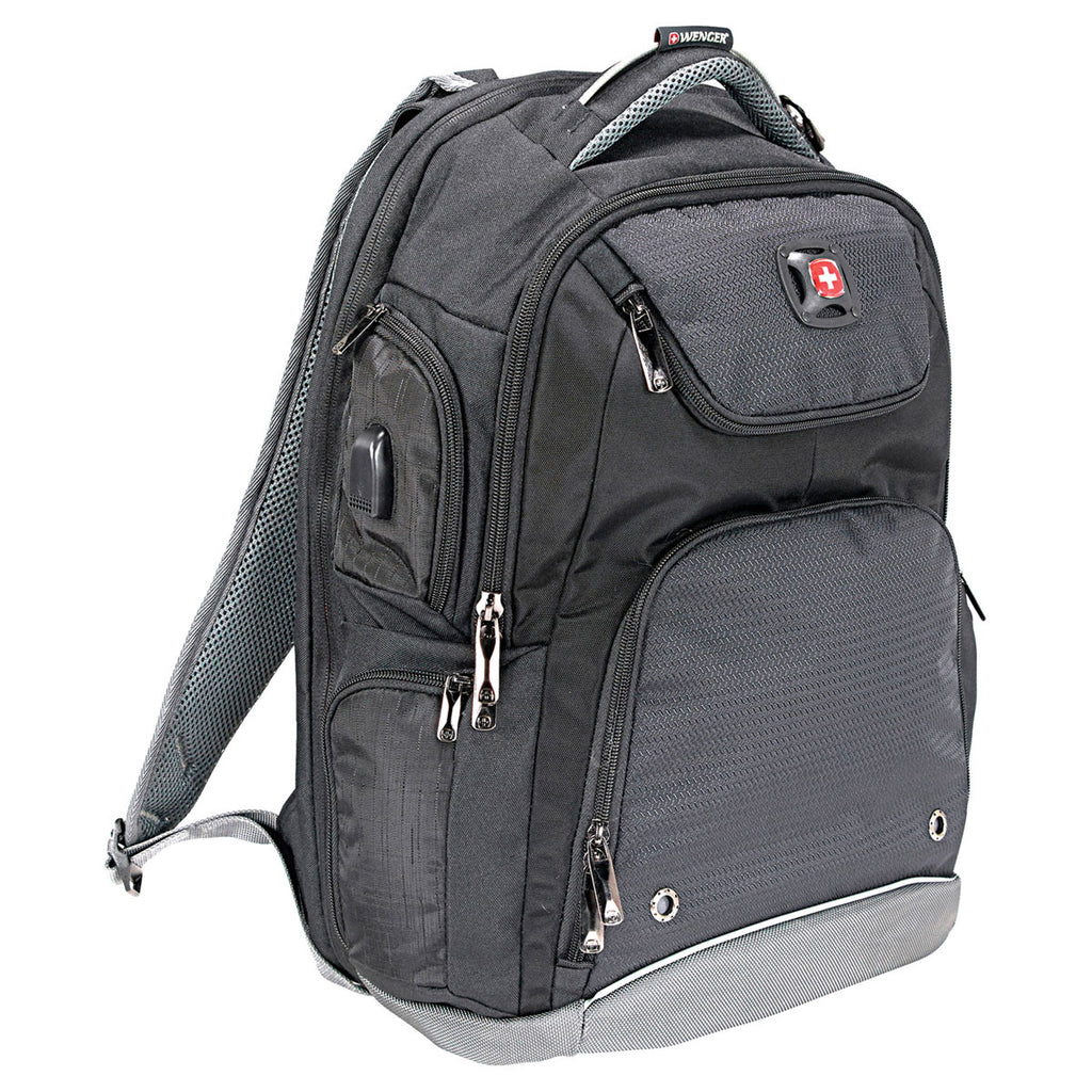 Wenger Black Odyssey Pro-Check 17" Computer Backpack