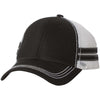 Sportsman Black/White Trucker Cap with Stripes