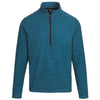 Landway Men's Caspian Blue Portola Textured Quarter Zip Fleece