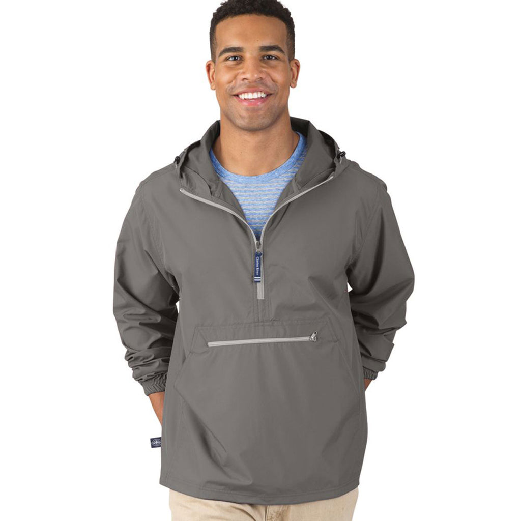 Charles River Men's Grey Pack-N-Go Pullover