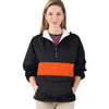 Charles River Unisex Black/Red Classic Charles River Striped Pullover