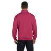 Jerzees Men's Vintage Heather Red 8 Oz. Nublend Quarter-Zip Cadet Collar Sweatshirt