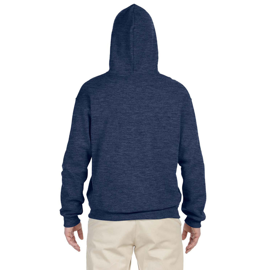 Jerzees Men's Vintage Heather Navy 8 Oz. Nublend Fleece Pullover Hood