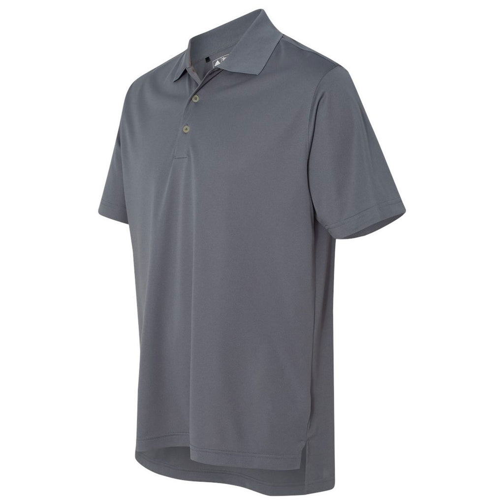 adidas Golf Men's Lead/Black Climalite Basic Sport Shirt