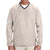 adidas Golf Men's ClimaLite Ecru Colorblock V-Neck Wind Shirt