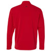 adidas Golf Men's Bold Red/Black Mixed Media Quarter-Zip Jacket