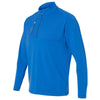 adidas Golf Men's Bright Royal/Lead Mixed Media Quarter-Zip Jacket