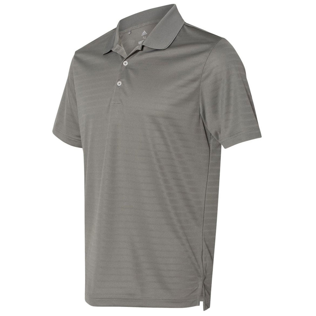 adidas Golf Men's Ash Shadow Stripe Sport Shirt