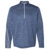 adidas Golf Men's Collegiate Royal Heather/Mid Grey Brushed Terry Heather Quarter-Zip