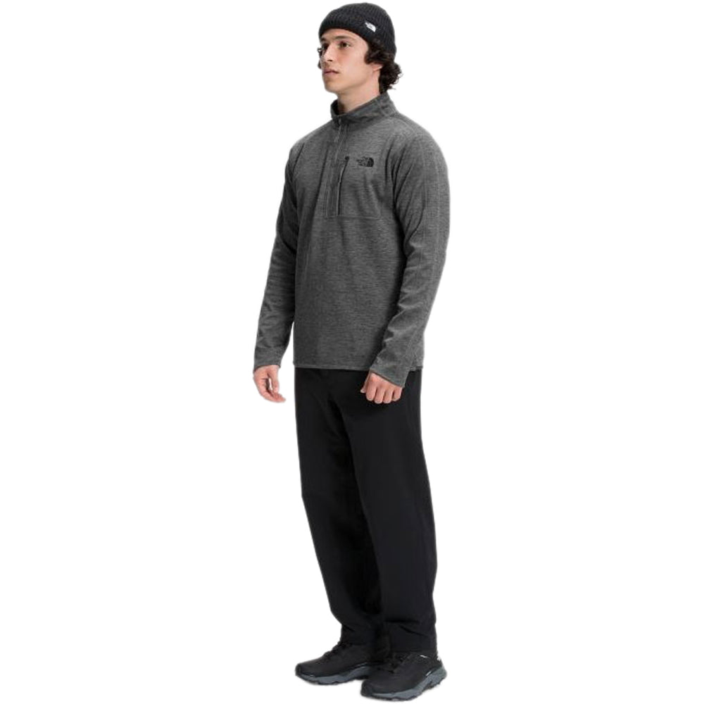 The North Face Men's Dark Grey Heather Canyonlands Half Zip Jacket