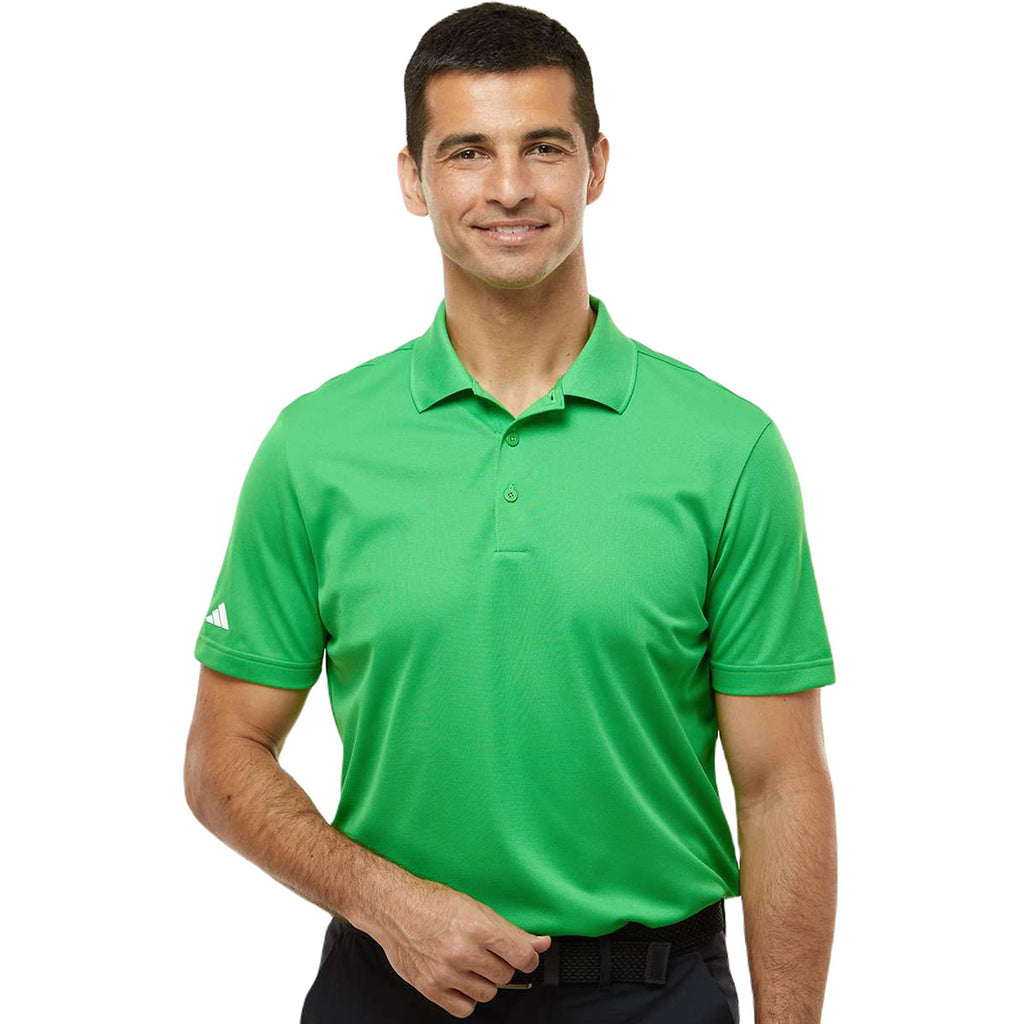 Adidas Men's Vivid Green Basic Sport Polo