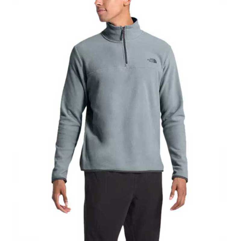 The North Face Men's Mid Grey TKA Glacier Quarter Zip Pullover