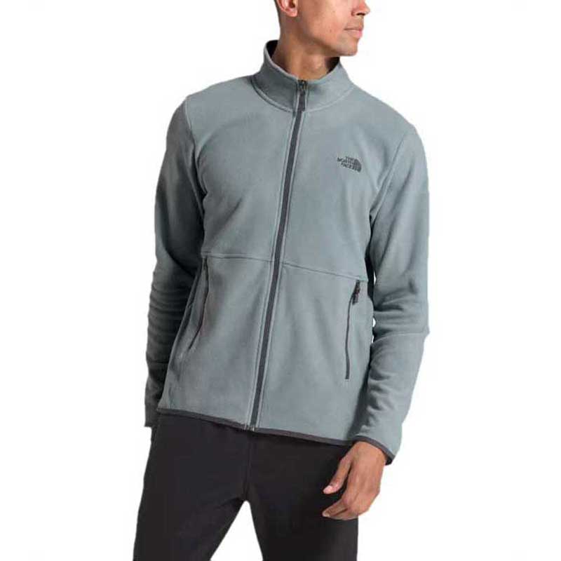 The North Face Men's Mid Grey TKA Glacier Full Zip Jacket