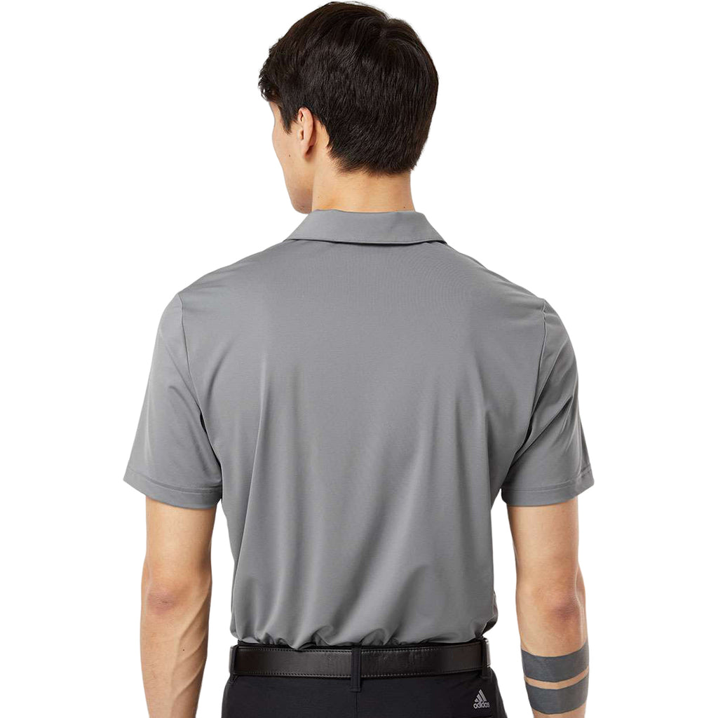 Adidas Men's Grey Three Ultimate Solid Polo