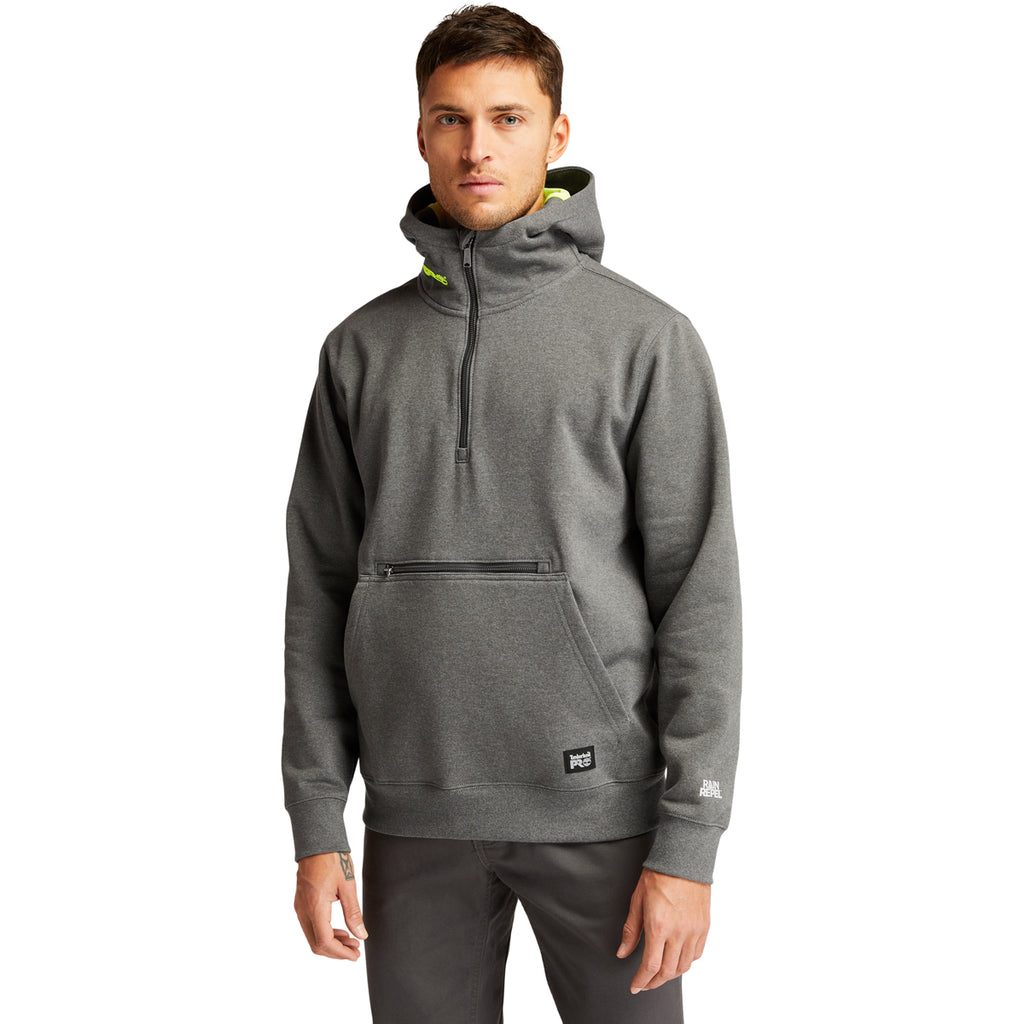 Timberland Men's Dark Charcoal Heather PRO Hood Honcho HD Hoodie