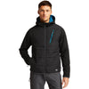 Timberland Men's Jet Black PRO Deadbolt Hybrid Midlayer Jacket