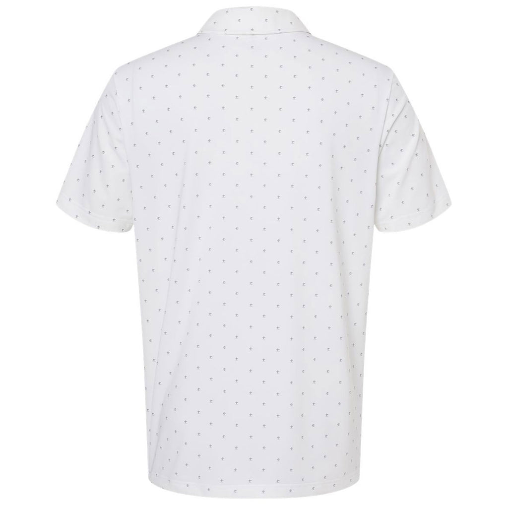 adidas Men's White/Grey Three Pine Tree Polo