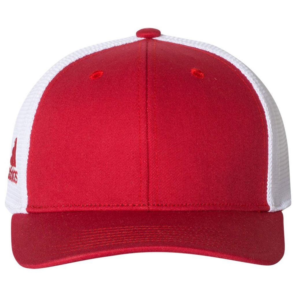 adidas Golf Power Red/White Mesh Colorblock Cap