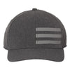 adidas Black Heather Bold 3-Stripes Cap