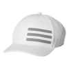 adidas White Bold 3-Stripes Cap