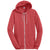 Alternative Apparel Men's True Red Rocky Eco-Fleece Full Zip Hoodie