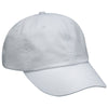 Adams White 6 Panel Low-Profile Washed Pigment-Dyed Cap