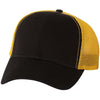 Sportsman Black/Gold The Duke Washed Trucker Cap