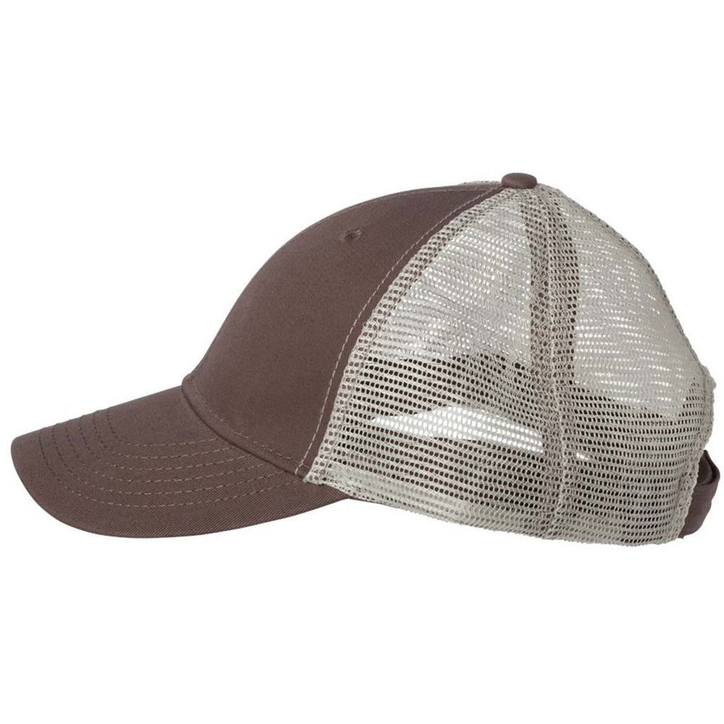 Sportsman Brown/Khaki The Duke Washed Trucker Cap