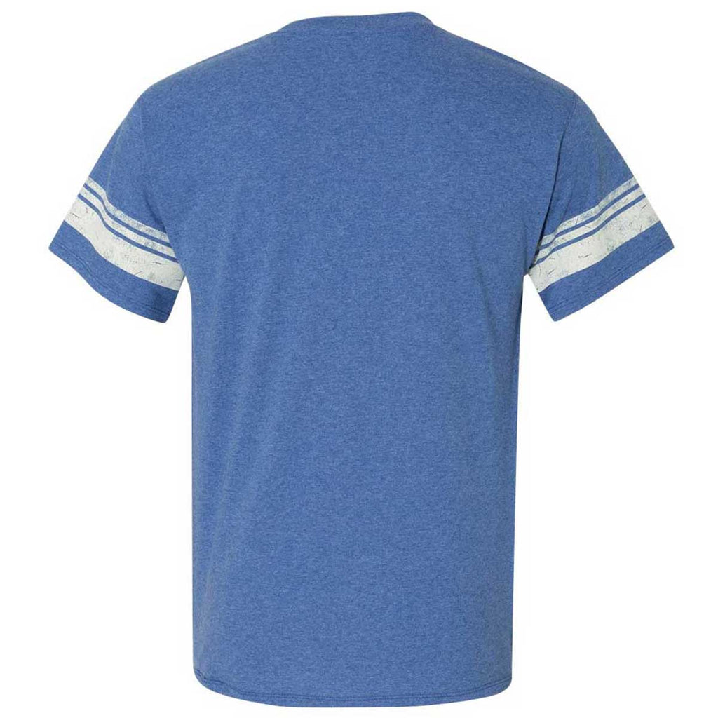 Champion Men's Athletic Royal Heather Originals Triblend Varsity Tee