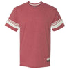 Champion Men's Carmine Red Heather Originals Triblend Varsity Tee