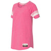 Champion Women's Lotus Pink Heather Originals Triblend Varsity Tee