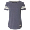 Champion Women's Navy Heather Originals Triblend Varsity Tee