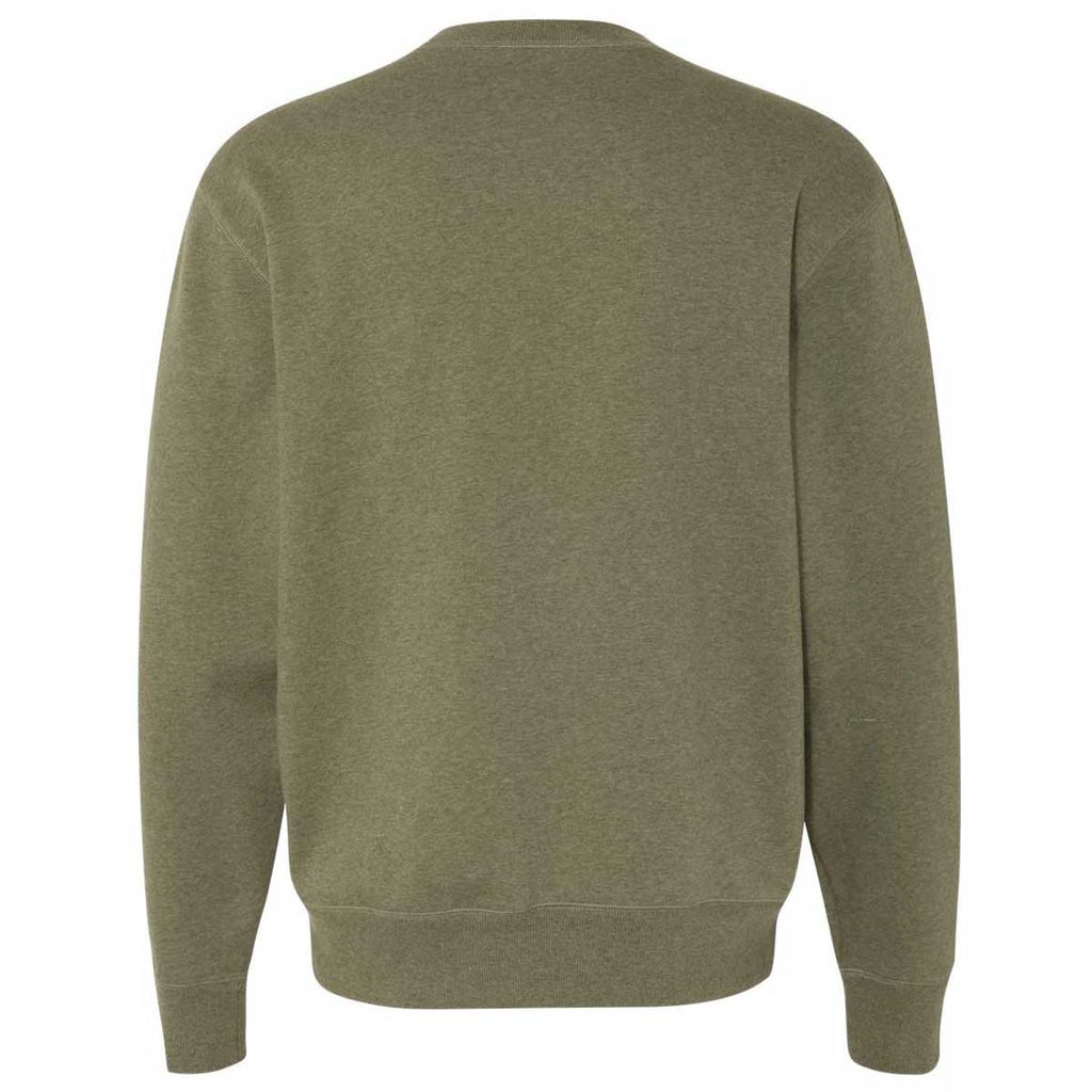 Champion Men's Green Luck Heather Originals Sueded Fleece Crewneck