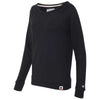 Champion Women's Black Originals French Terry Boat Neck Sweatshirt