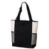 Port Authority Black/ Stone Improved Panel Tote