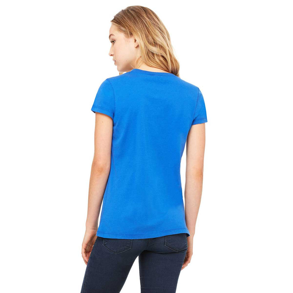 Bella + Canvas Women's True Royal Jersey Short-Sleeve V-Neck T-Shirt