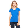 Bella + Canvas Women's True Royal Jersey Short-Sleeve V-Neck T-Shirt