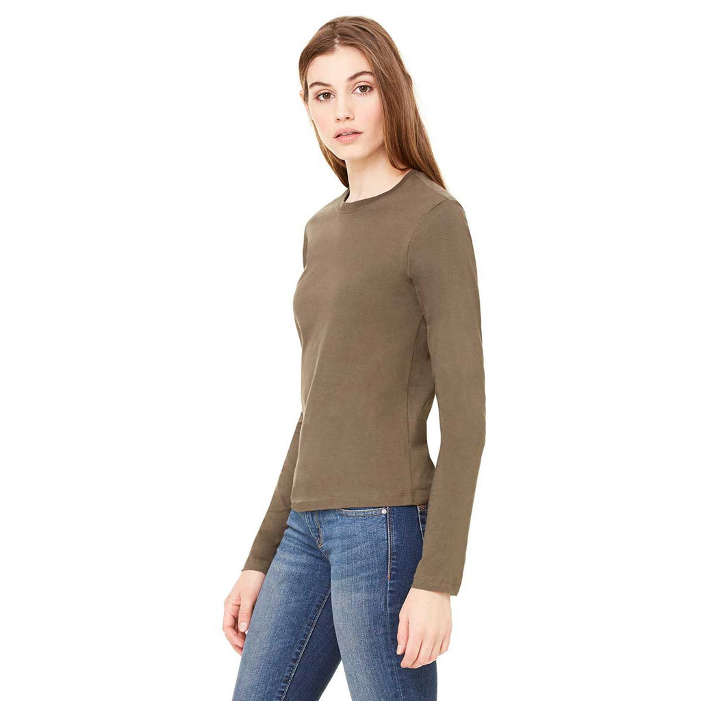 Bella + Canvas Women's Army Jersey Long-Sleeve T-Shirt