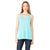 Bella + Canvas Women's Teal Flowy Racerback Tank