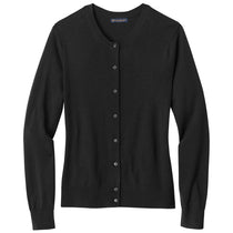 Brooks Brothers Women's Deep Black Washable Merino Cardigan Sweater