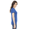 American Apparel Women's Heather Lake Blue Poly-Cotton Short Sleeve Crewneck T-Shirt