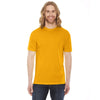 American Apparel Unisex Gold Poly-Cotton Short Sleeve Crewneck T-Shirt