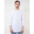 American Apparel Unisex White/White Poly-Cotton Baseball Raglan Tee