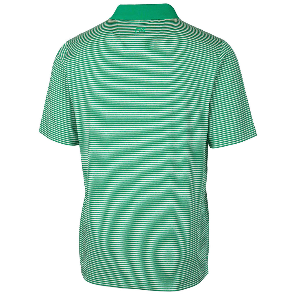 Cutter & Buck Men's Kelly Green Tall Forge Polo Tonal Stripe