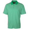 Cutter & Buck Men's Kelly Green Tall Forge Polo Tonal Stripe